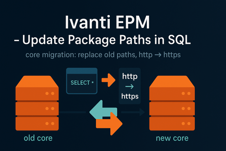Deploy – change paths in sql