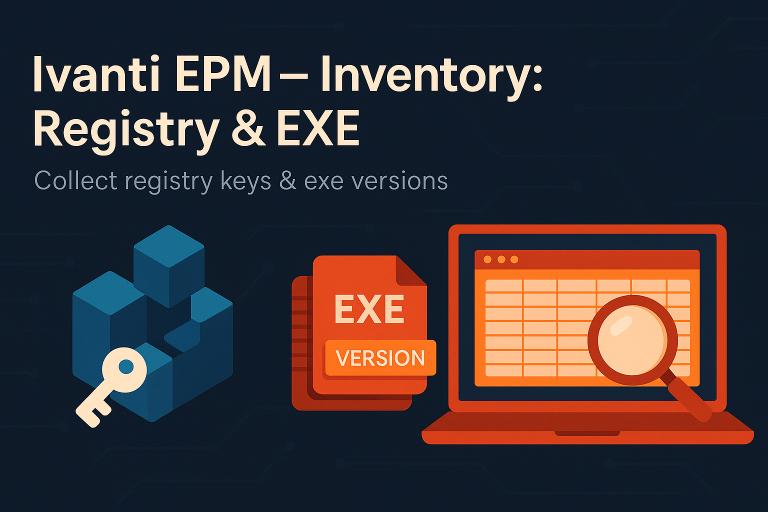 Inventory – Registry keys and exe file