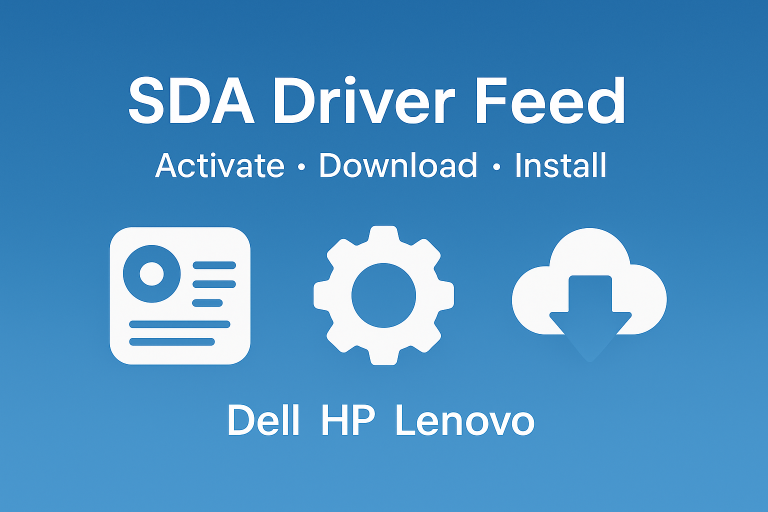 Managing Dell, Lenovo, HP Drivers