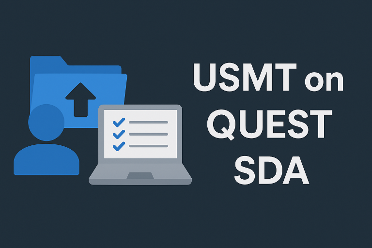 Manage User Data with USMT