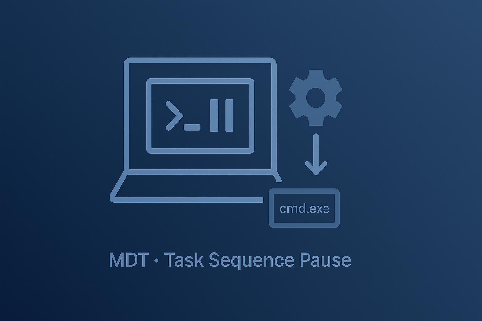 Pauses in MDT Task Sequences