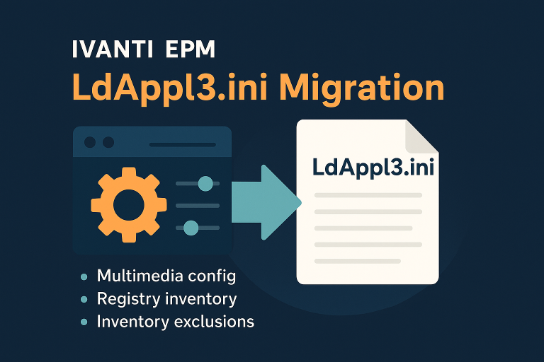 Server – Migration LdAppl3.ini