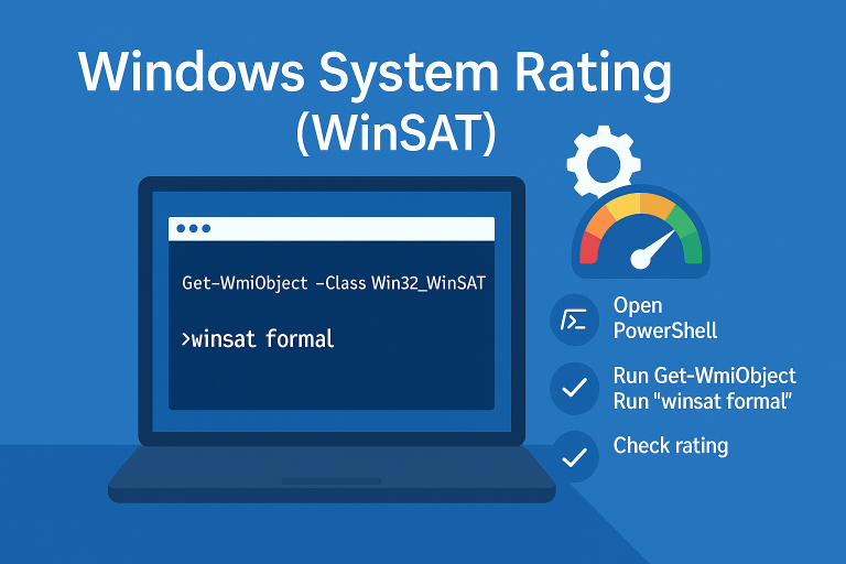 Retrieve Windows 10 System Rating