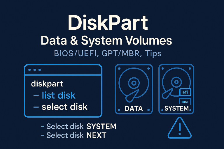 Manage Multiple Hard Drives Using Diskpart