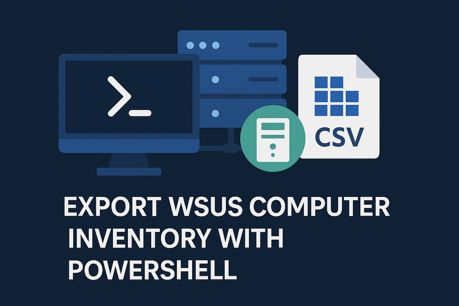 Export Computer and attribute