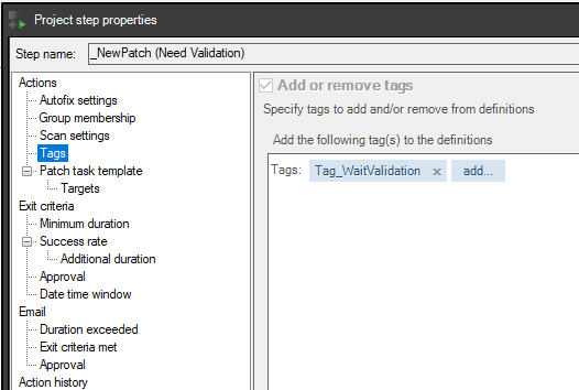 Rollout project creation step