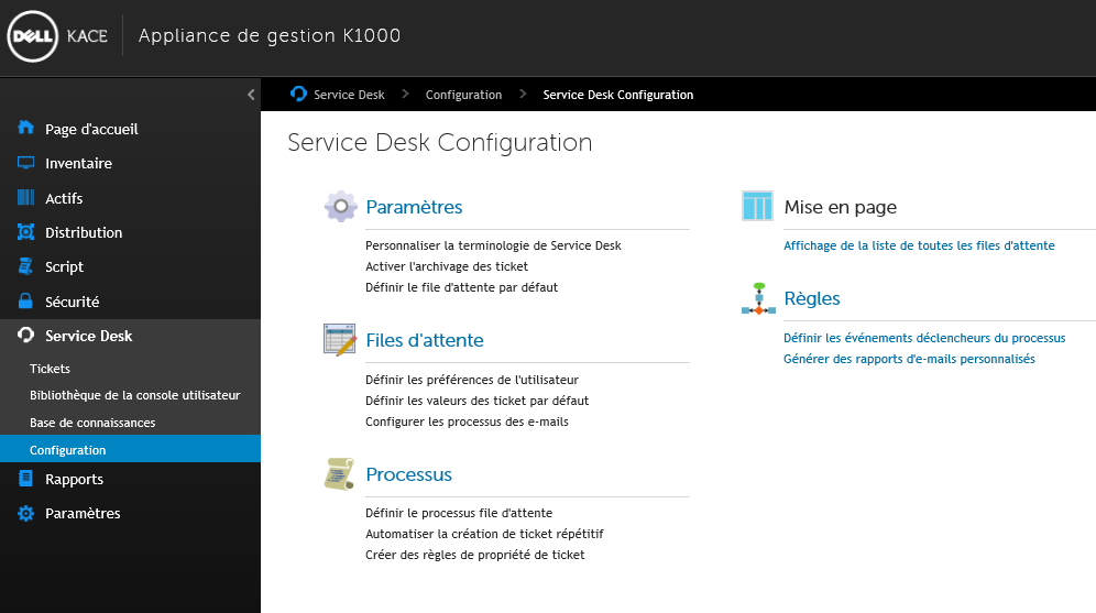 Menu Configuration