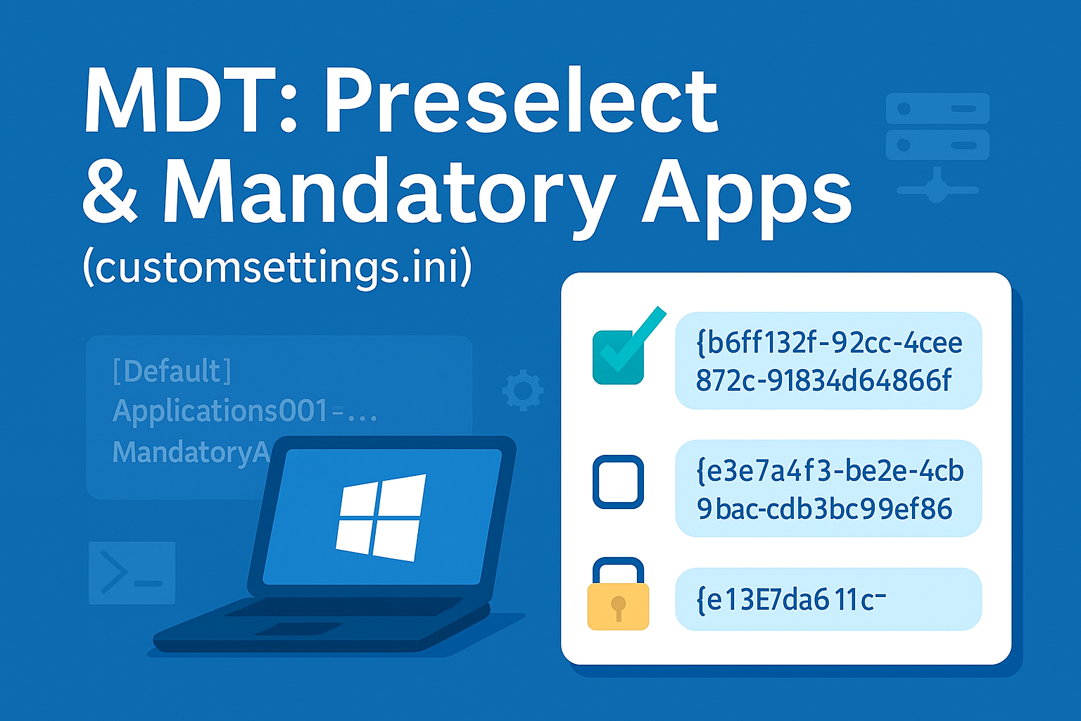 Making an Application Mandatory