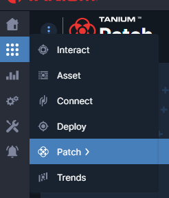 Patch Module Selection in Tanium Console