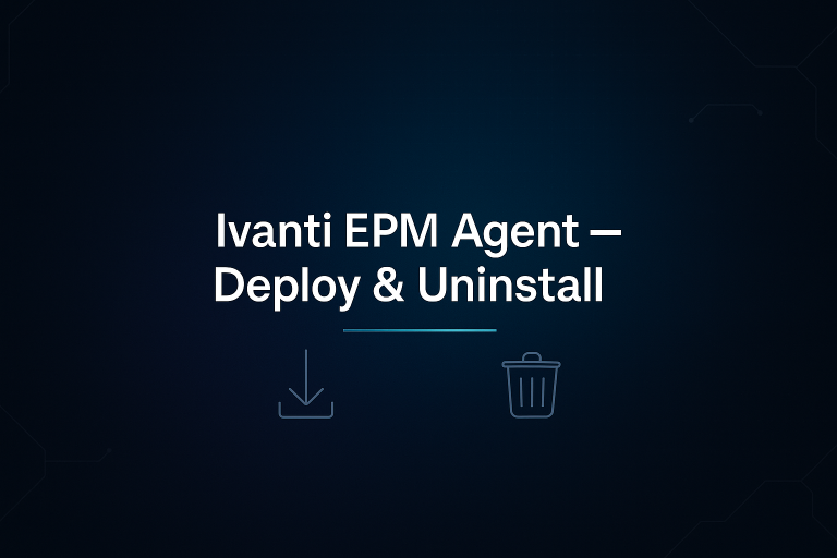Agent – install & uninstall
