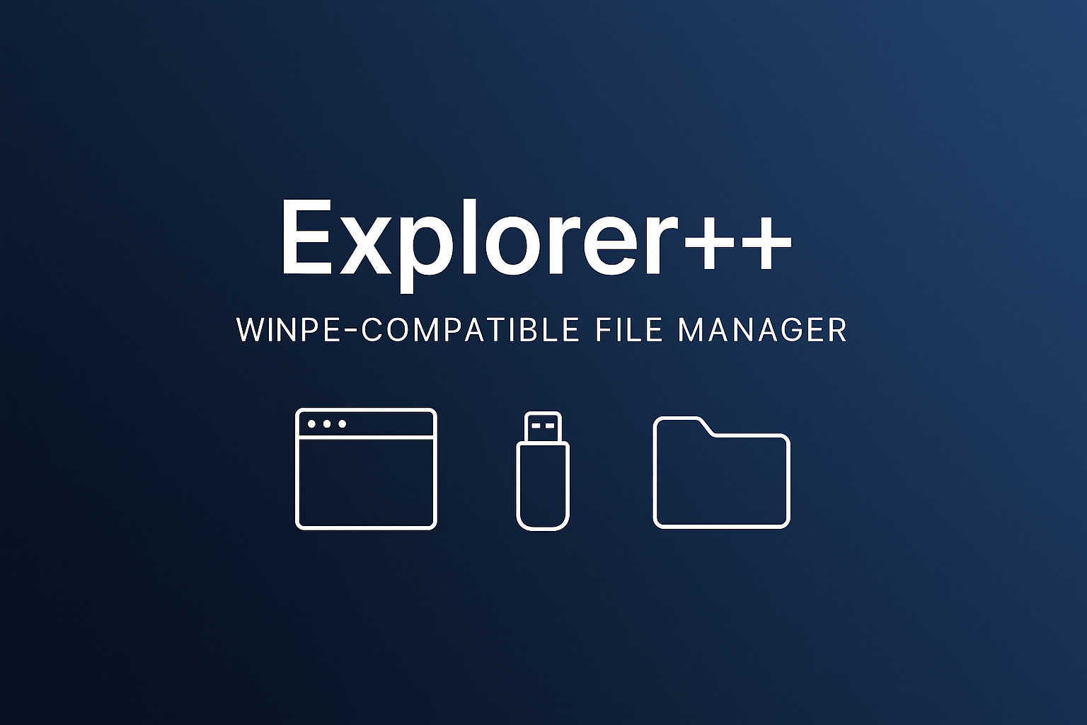 Explorer++ for WinPE
