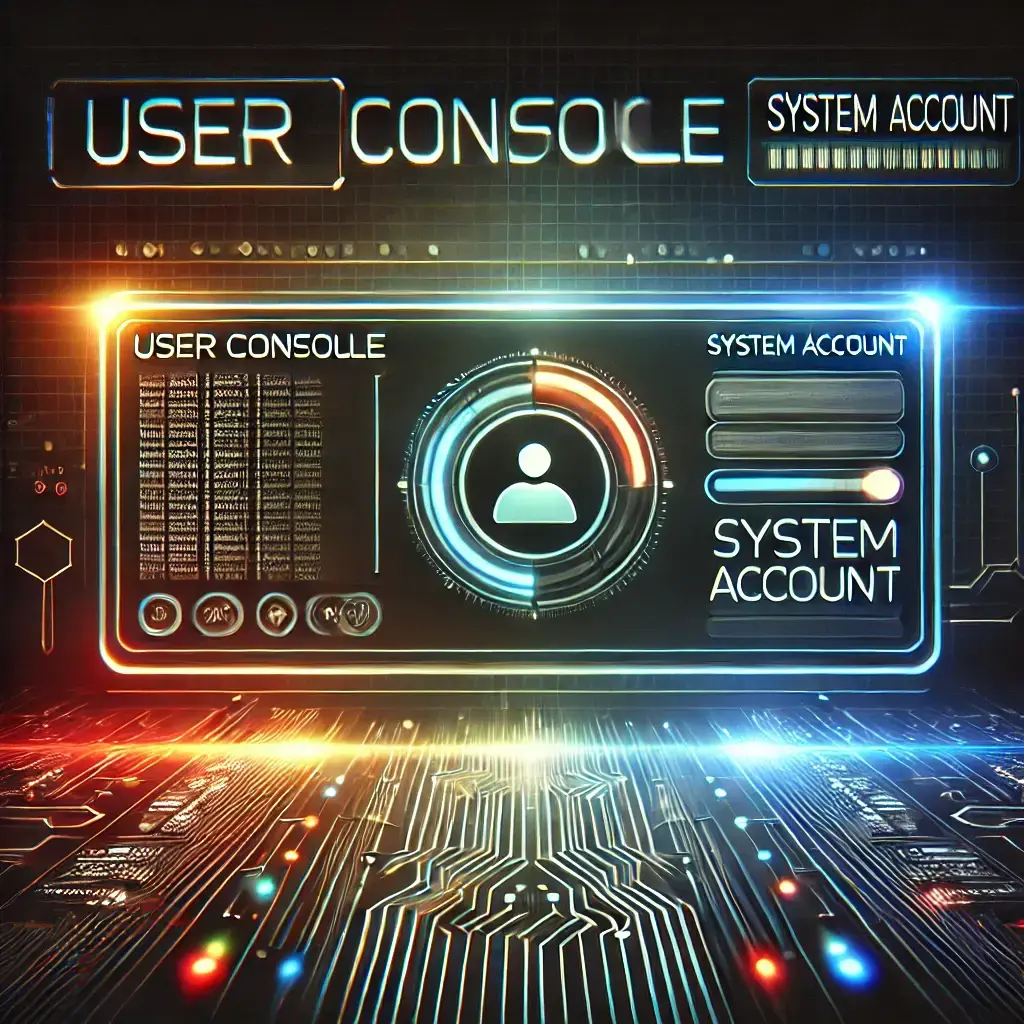 Get user console from system Account