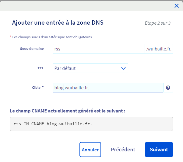 Reverse proxy configuration