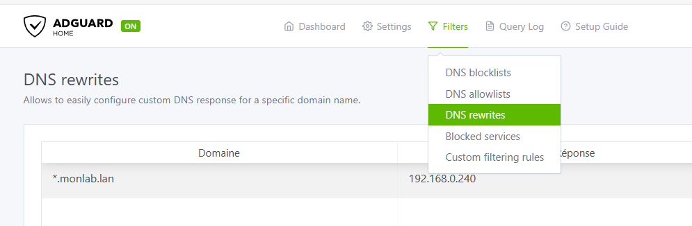 AdGuard DNS Rewrites